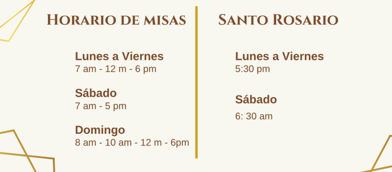 Horario de Celebraciones